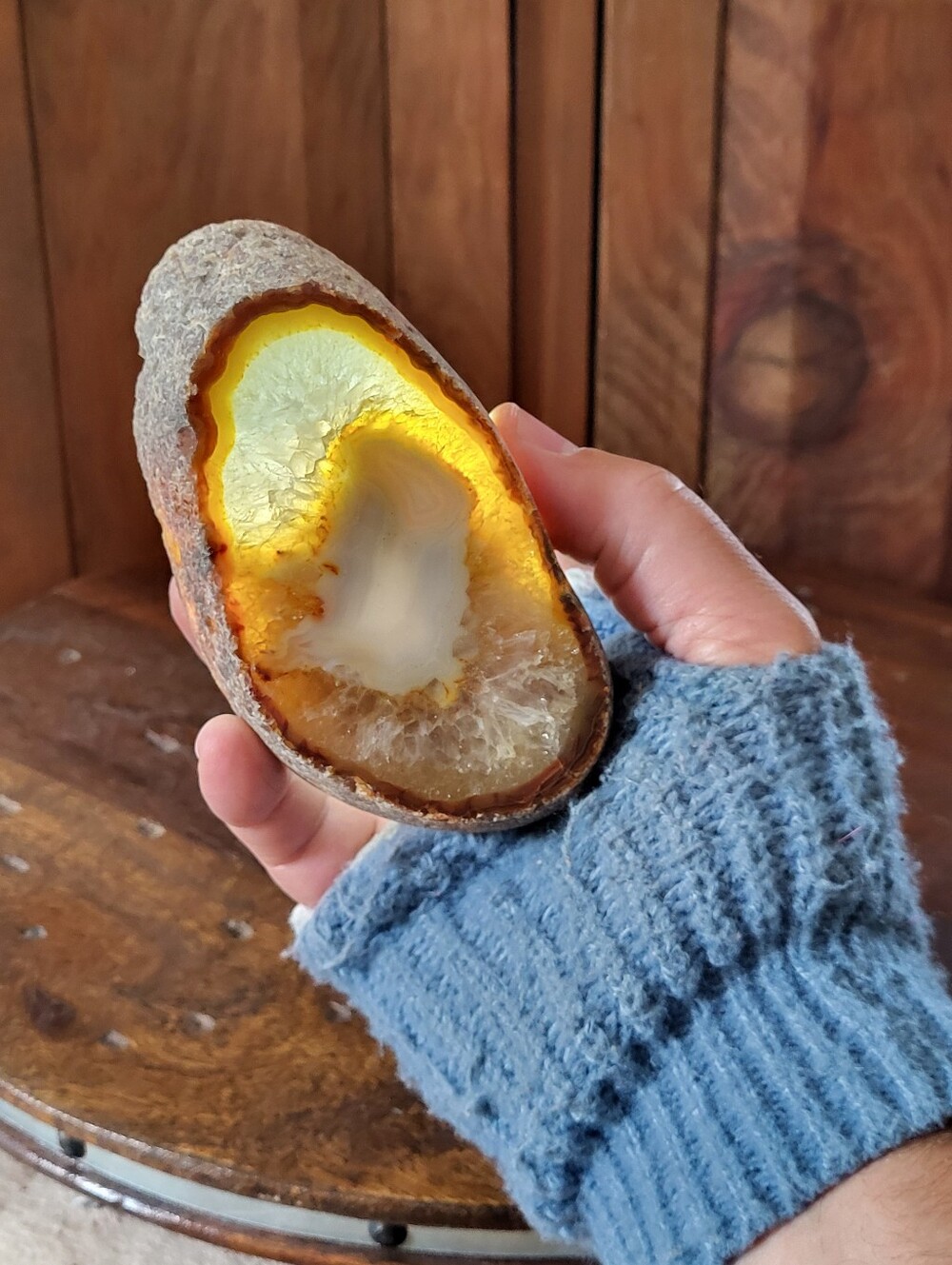 Polished Agate Geode Slice
